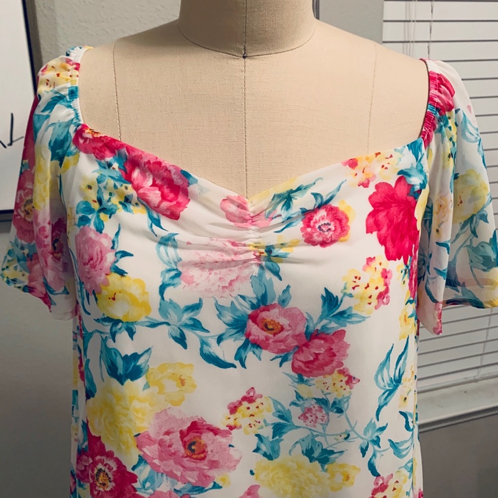 Peach Love California- OFF THE SHOULDER MIDI